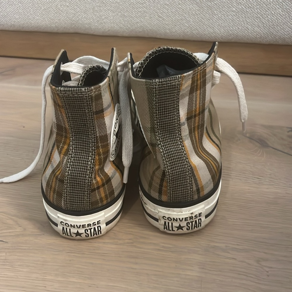 Plaid converse high tops - Picture 3 of 4